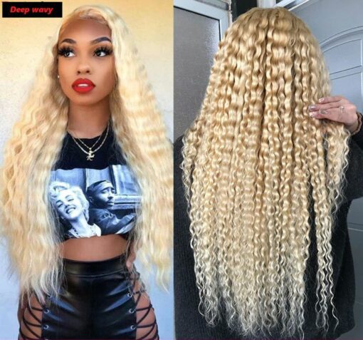 Blonde 360 Deep Wave Lace Closure - Image 3